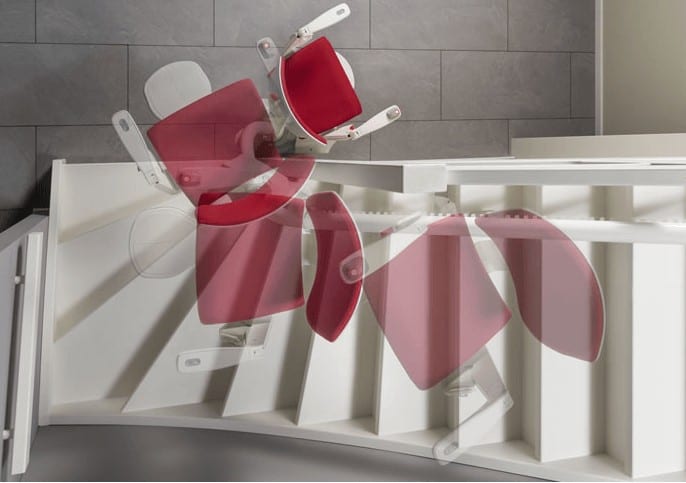 Oto Air Curved Stairlift