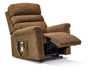 Comfi sit small riser armchair in brown