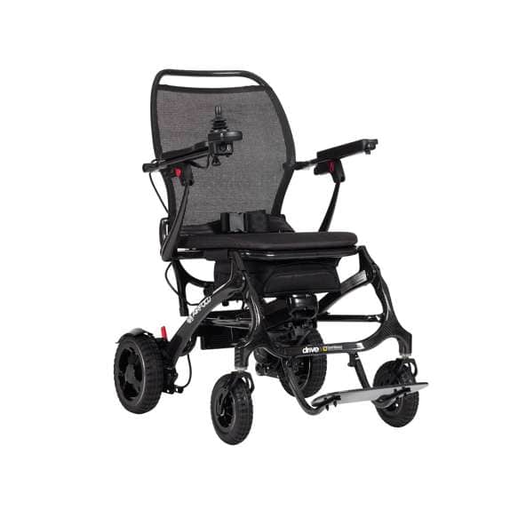 Airfold powerchair in Black at Multicare