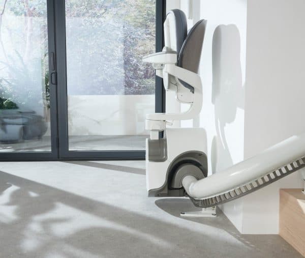 Grey folded Flow X Stairlift